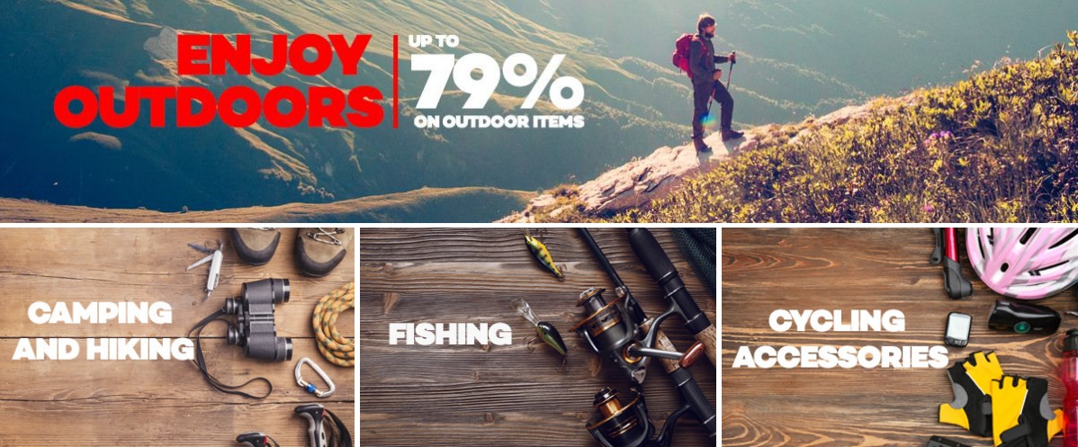 Outdoor Gear and Equipment Promos
